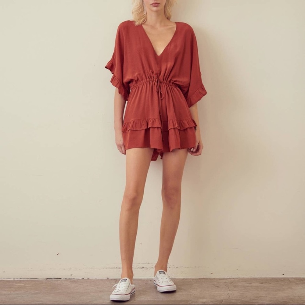 Rust Orange Romper